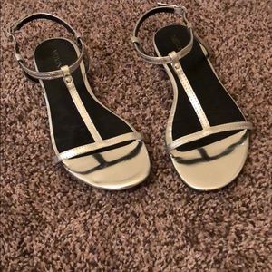 Silver sandals